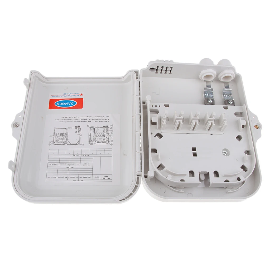 Magideal Fiber optic terminal box, Distribution Box,8Core FTTH Splitter Box
