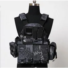 Мужской нейлоновый жилет для охоты и стрельбы, тактический военный Пейнтбол CS Wargame, защитный нагрудный жилет с чехлом