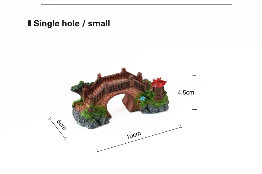SUNSUN Коллекционные вещи смолы технологии Аквариум Декоративные мосты Моделирование смолы мост отверстие в форме мост аквариум украшения