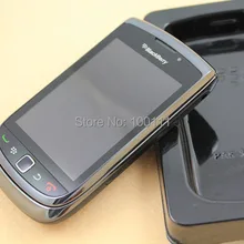 В запасе Восстановленный мобильный телефон Blackberry 9800 slide с разблокированным сенсорным экраном+ клавиатура QWERTY wifi