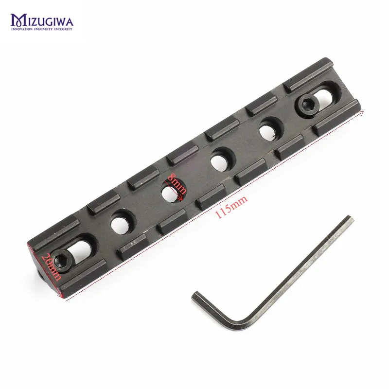 

Tactical Military Picatinny RIS 20mm Standard Weaver Rail Mount Base Plane Bottom Pistol Airsoft Hunting Caza Accessories