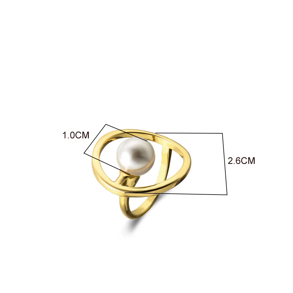 Viennois, золото/розовое золото, кольца с искусственным жемчугом для женщин, маленькие кольца с цирконием, вечерние ювелирные изделия из меди, свадебные кольца
