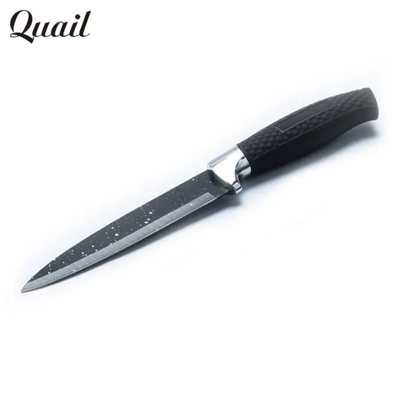 

Quail stainless steel Knife All Cool Black Blade Ergonomic Handle Kitchen Fruit Paring Gift Knife Japanese Style Cooking Tools