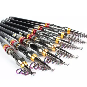 

HiUmi 99% Carbon 1.8M - 3.6M Portable Telescopic Fishing Rod Spinning Fish Hand Fishing Tackle Sea Rod