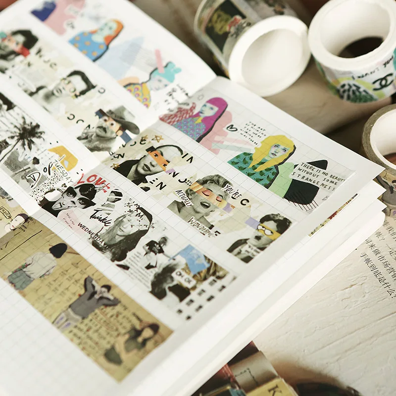 

Vintage Post Theme Washi Tape Decorative Adhesive Tape Diy Decor Scrapbooking Sticker Label Stationery