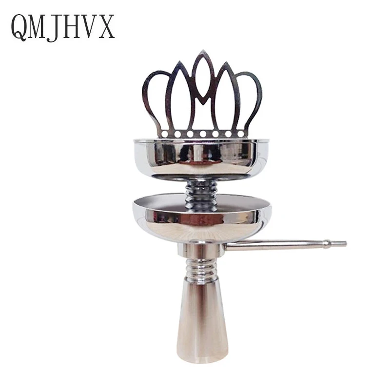 

QMJHVX Hookah bowl Accessories Crown Carbon Charcoal Pot Smoke Bowl Windproof Pot Cover Combination Hookah narguile