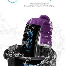 Водонепроницаемый умный Браслет для плавания кровяное давление монитор сердечного ритма совместимый для iphone 7 и android смартфон