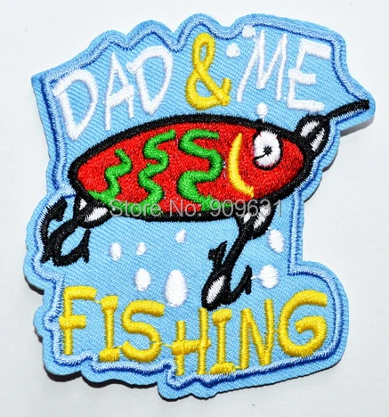 Girl Boy Club DAD & ME FISHING trip Fun Patches Crests Badge SCOUT