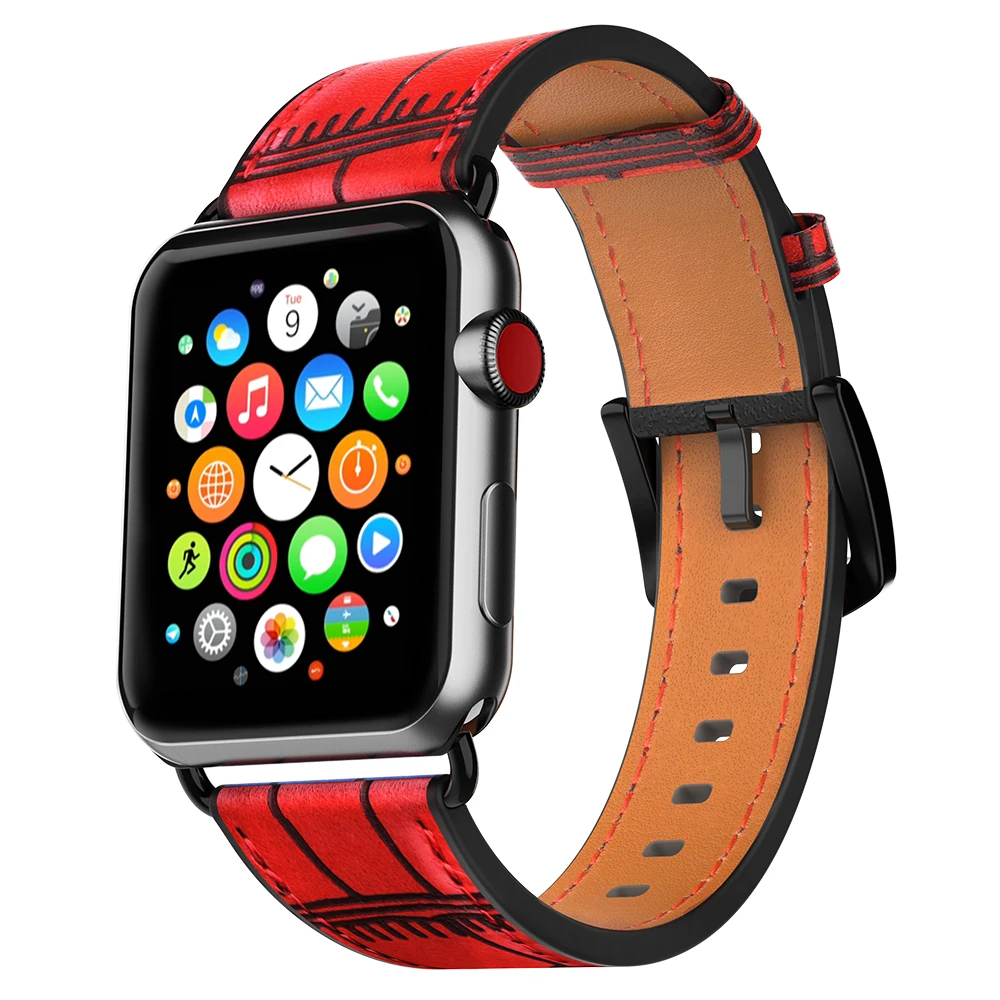 HOCO бамбуковые серии из натуральной кожи для Apple Watch 4 3 2 1 совместимы с Band 44 мм 42 7