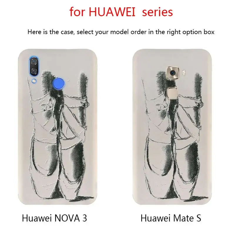Балетные тапочки для девочек чехол телефона Huawei Mate 10 20 30 Lite 20X Pro Nova 3 4 5i Y7 Y9 2019 2018