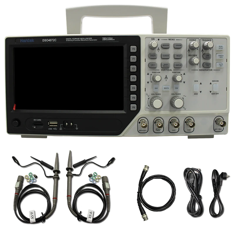 Двухканальный цифровой осциллограф Hantek DSO4072C 1 канальный