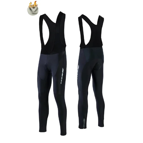 

SUSHAN Gibson 9D Padded Coolmax Gel Winter Thermische Lange Radfahren Tragerhose Fleece MTB Fahrrad Racing Bib Shorts