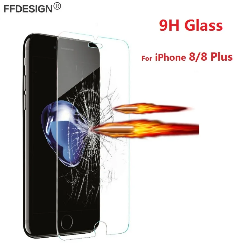 Защитное стекло для iPhone 8 Plus закаленное на Защита экрана защитная пленка защиты