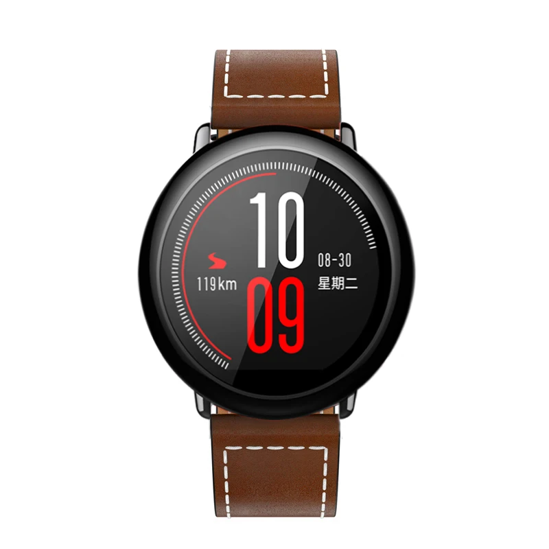  For Original Xiaomi Huami Amazfit pace Watch Strap Genuine Leather Replacement smart watch Band for - 32947542200
