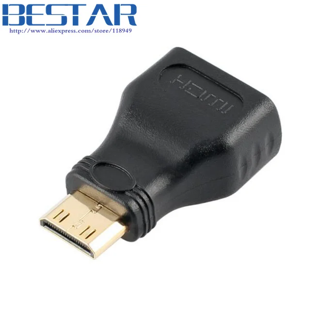 Высокое качество позолоченный мини Мужчина HDMI к HDMI Женский HD адаптер конвертер Соединительный HDMI Mini HDMI для Xbox HDTV 1080 P