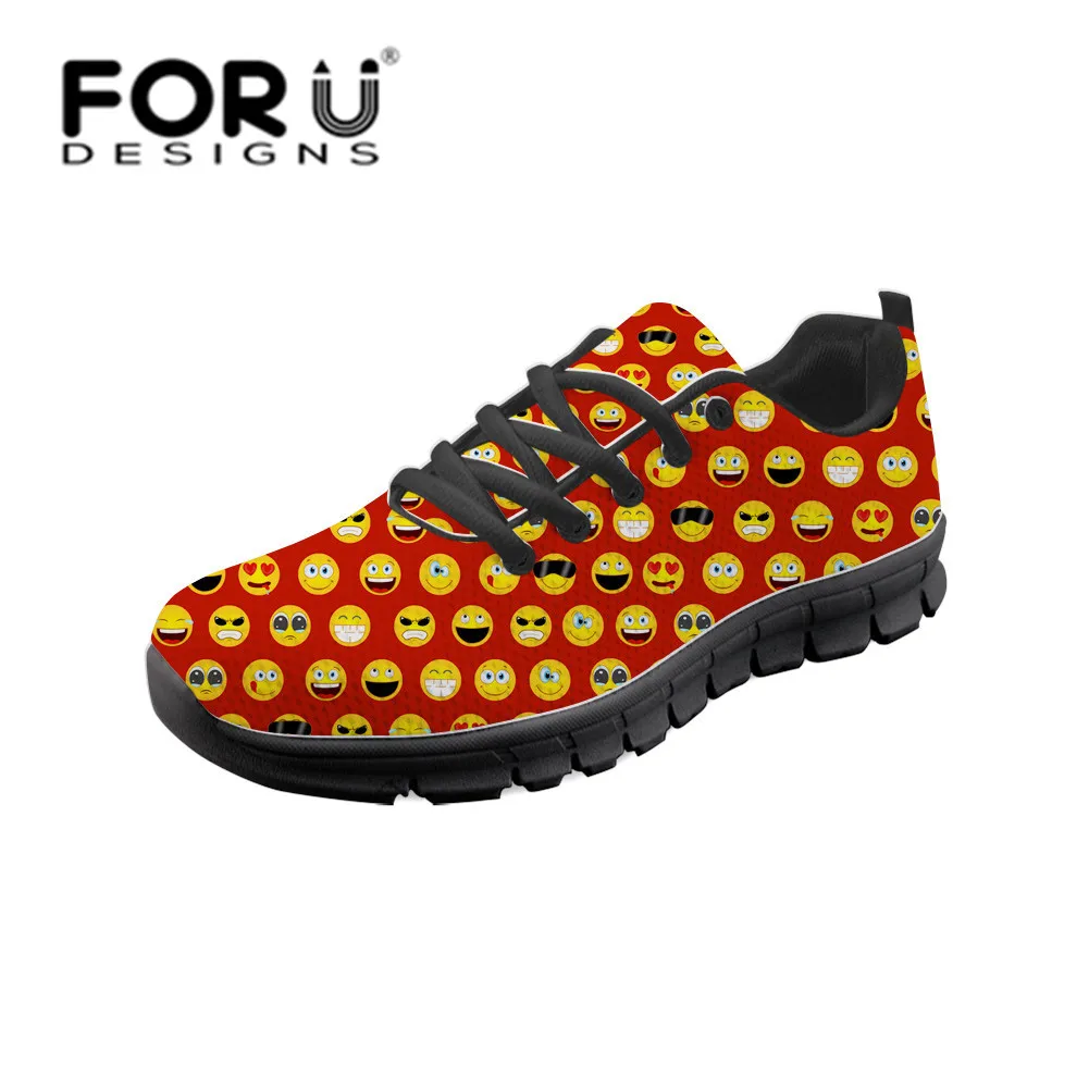 Buy FORUDESIGNS Funny Emoji Smile Women's Vulcanize