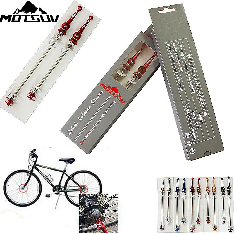 Lightest Quick Release Skewer Hubs QR MTB//ROAD Bike Bicycle CNC Titanium Alloy