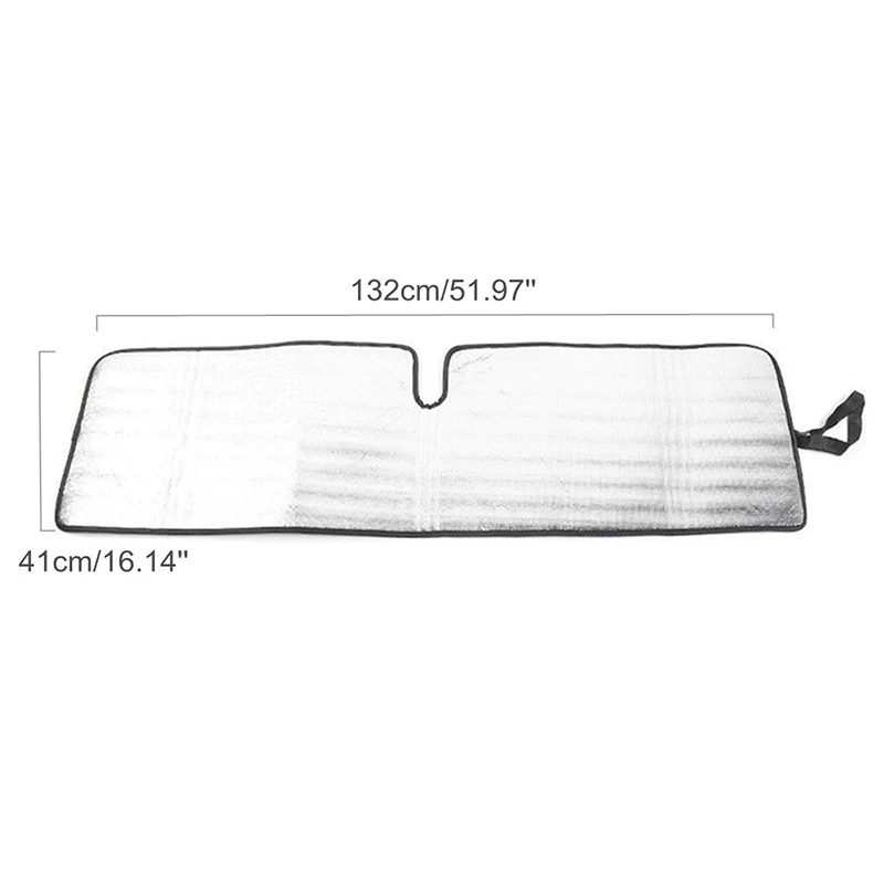 

Silver Car Covers Front Windshield Sunshade Auto Window Sunshade Cover Sun Reflective Shade Windshield For Wrangler Jeep