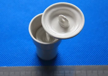 

30pcs/lot Double layer Porcelain crucible with two lids for lab