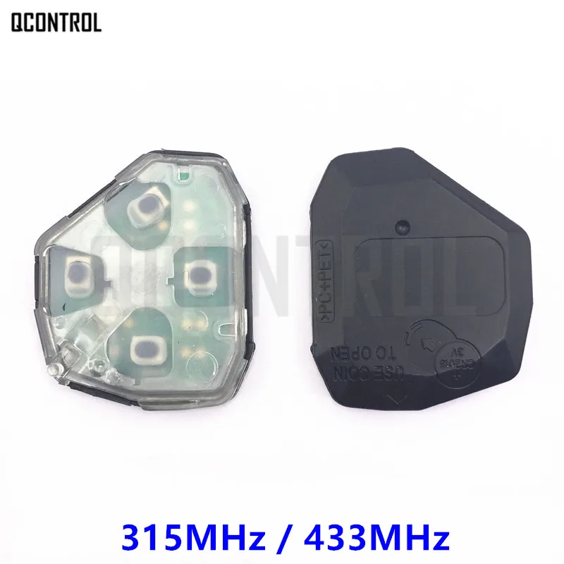 QCONTROL Внутренний сердечник в сборе дистанционного ключа для Toyota Camry Corolla Prado RAV4 Vios Hilux, Yaris 315 МГц или 433 МГц