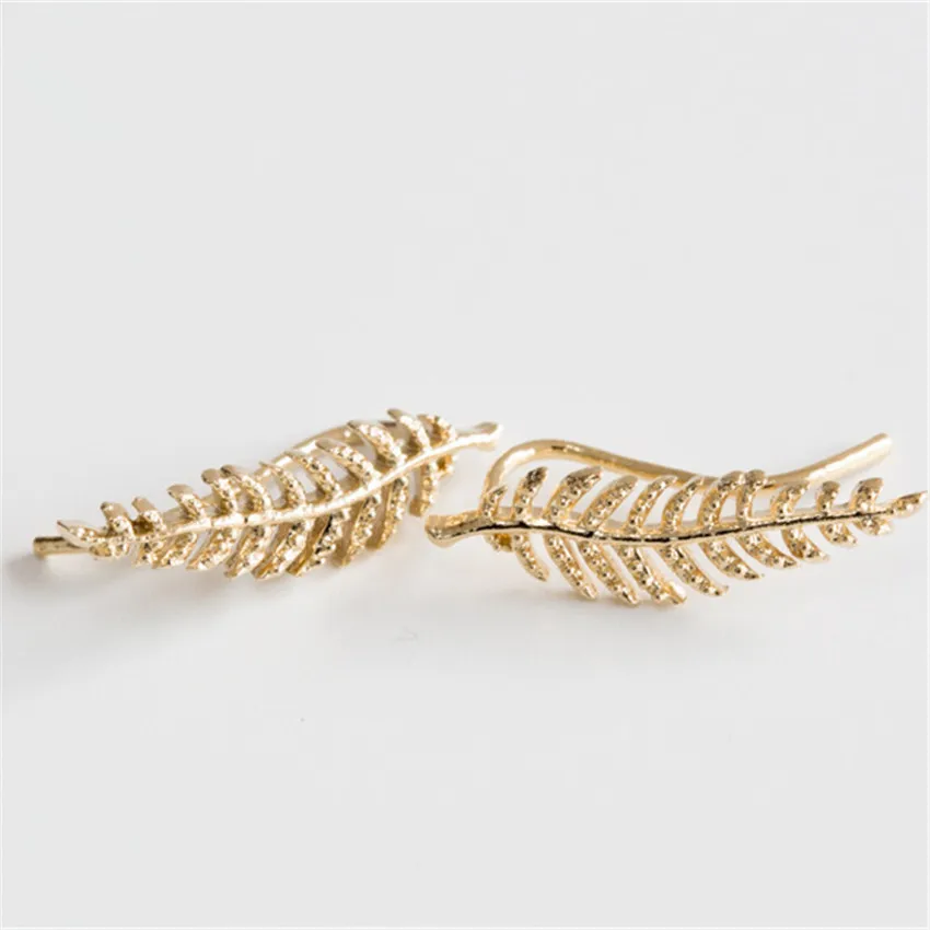 

New Fashion Plant Metal Boucle D'oreille Bohemia Jewelry Gold Silver Color Ear Cuff Climbers Earrings For Women Pendientes Largo