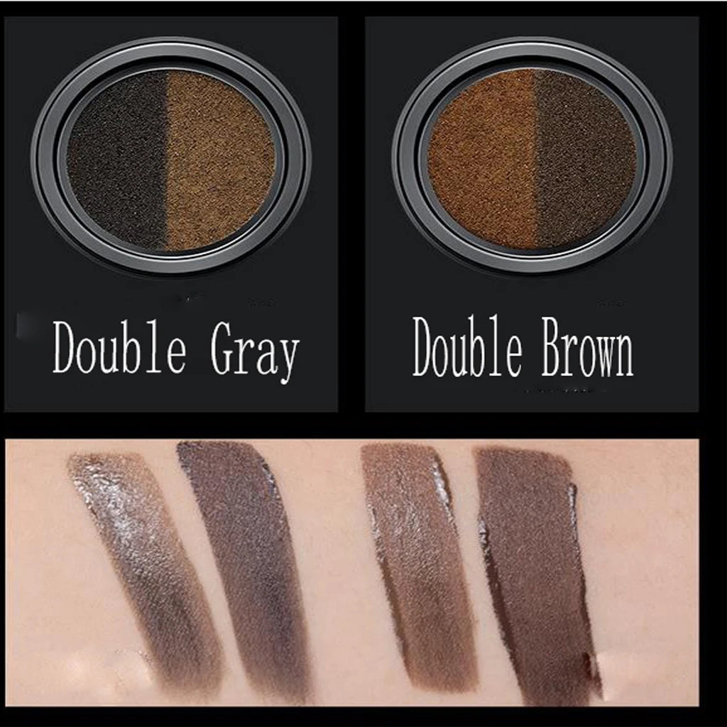 2 Colors Air Cushion Eyebrow Cream Natural Three-Dimensional Eye Brow Mascara