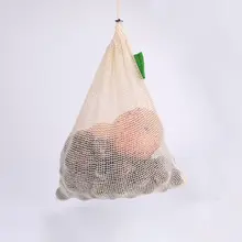 3 шт многоразовые хлопчатобумажные сетчатые моющиеся сумки для хранения игрушек сумка для покупок контейнер