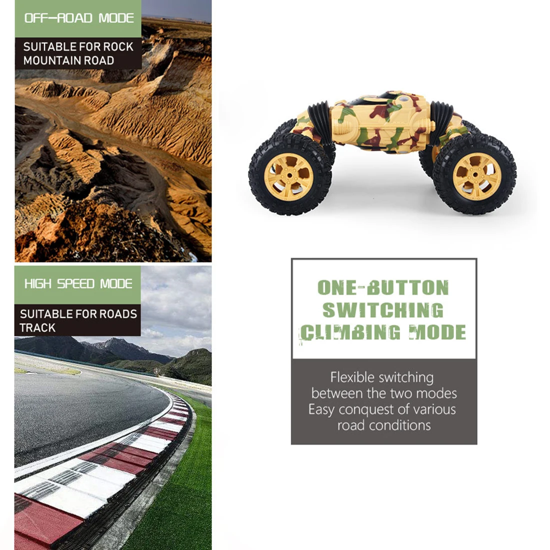 1:16 2,4 г 25 км/ч 4WD RC Stunt Car двухсторонний вращающийся кувыркающийся автомобиль сломанный устойчивый Рок Гусеничный автомобиль лучший подарок 2 цвета