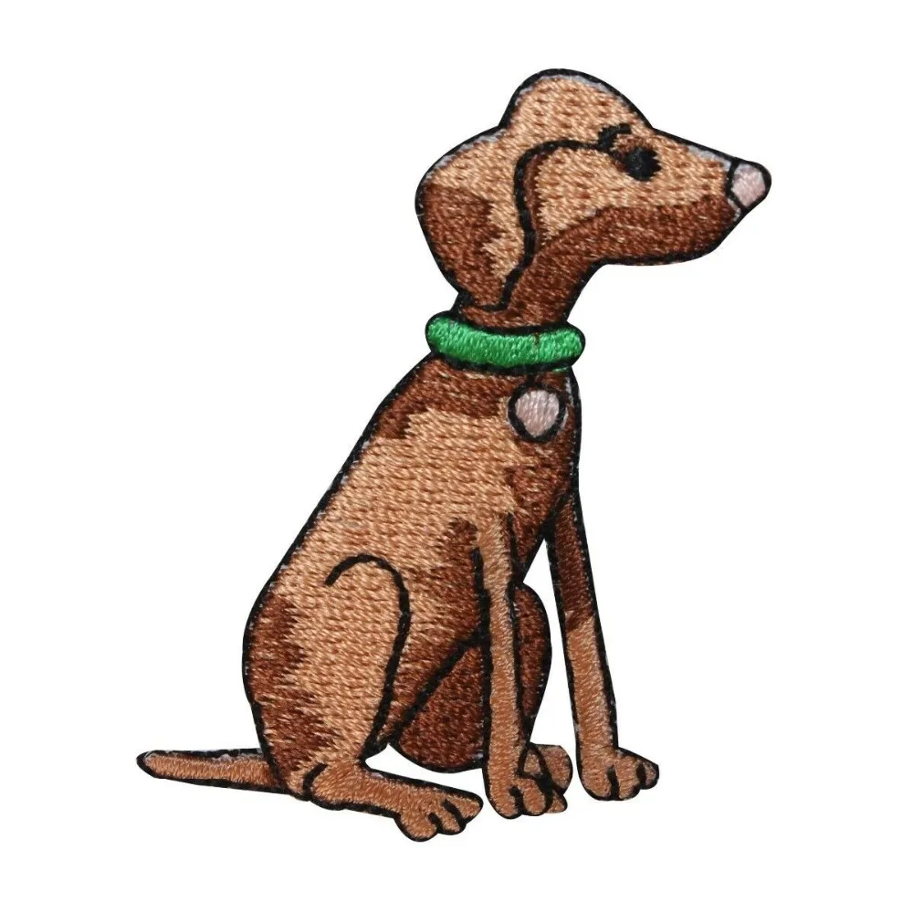 

Custom embroidered Patches Cut puppy dogs Applique Iron Sew ON Patch Cloth factory customize OEM service avaliable