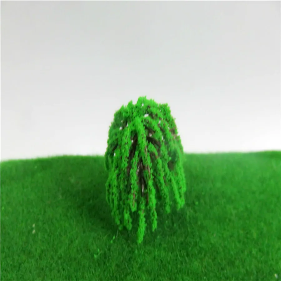 new architecture 3d scale artificial plastic model  green tree  layout30