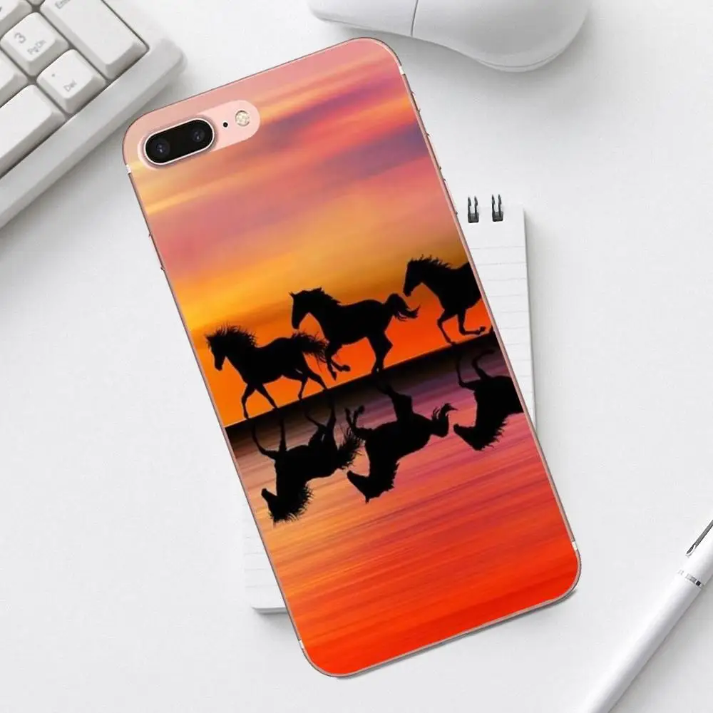 TPU Quinn Phone 2018 Enjoy Broncos Horse Running для iPhone 4 4S 5 5C SE 6 6S 7 8 Plus X XS Max XR Galaxy A3 A5 J1 J3 J5 J7 2017|Бамперы| |
