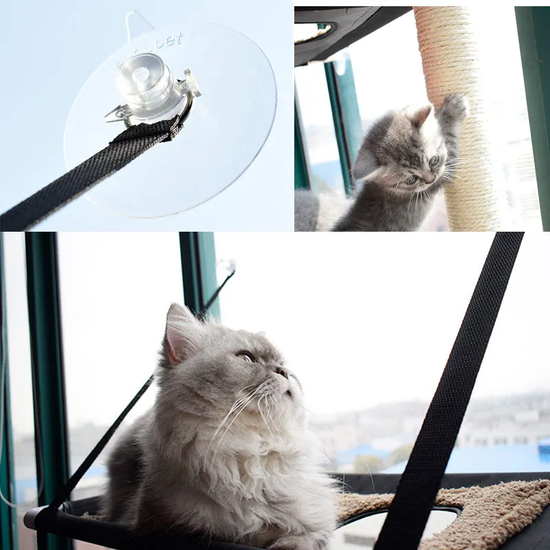 

Summer Cats Hammock Window Wall Mounted Hanging Nest Resting Seat with Suction for Kitten Hogard
