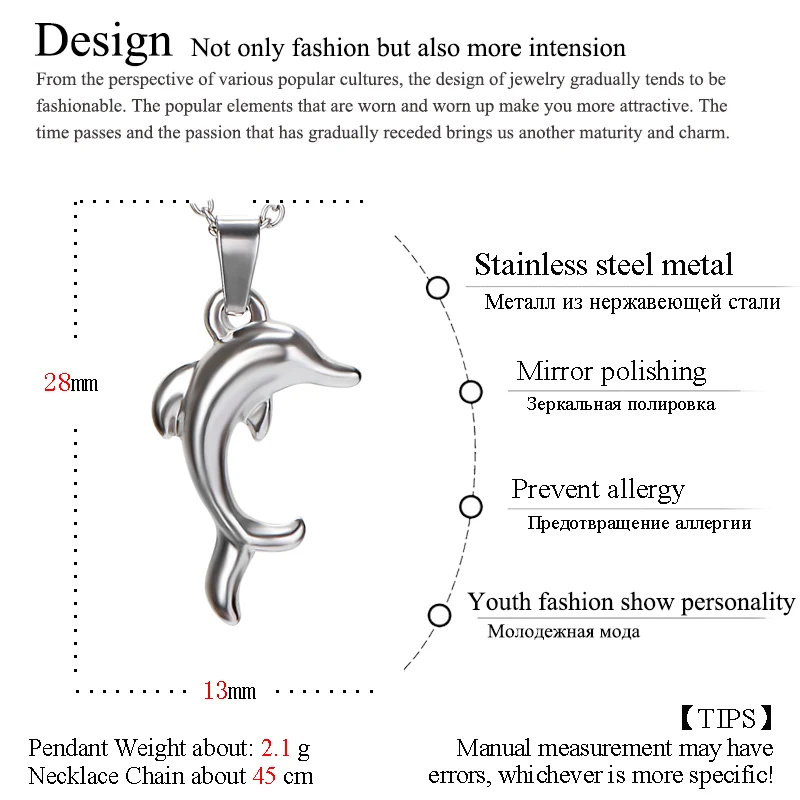 ZFVB трендовая Милая подвеска Дельфины ожерелье s для женщин из нержавеющей стали золотой цвет милый ожерелье Подвески Ювелирные изделия Bijoux подарок