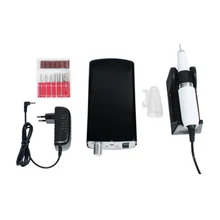 Дома применение с зажимом перезаряжаемые Professional портативный размеры шлифовальные наконечники Маникюр машина набор пилка для ногтей Larborsaving полировки