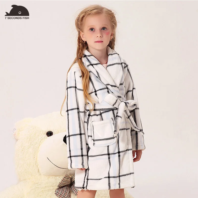 

children sleepwear girl Pajamas baby pajamas one piece nightwear kid girl bathrobe kids girls nightgown 2018 autumn winter