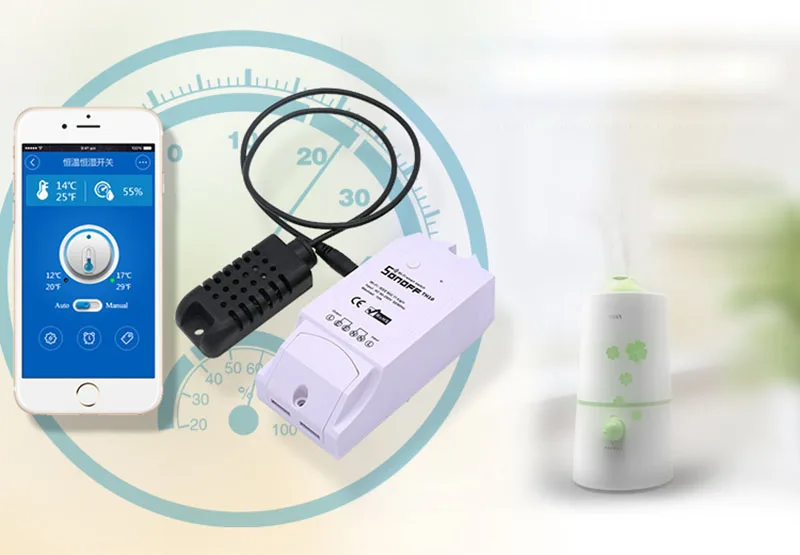 Temperature Humidity WiFi Smart Switch  (1)