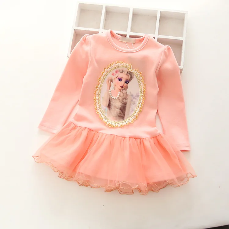 

Kids Clothes, Summer girl's dress,cotton ribbon stitching Tutu dress,froze Anna and Elsa princess dress,Children's Party Costume