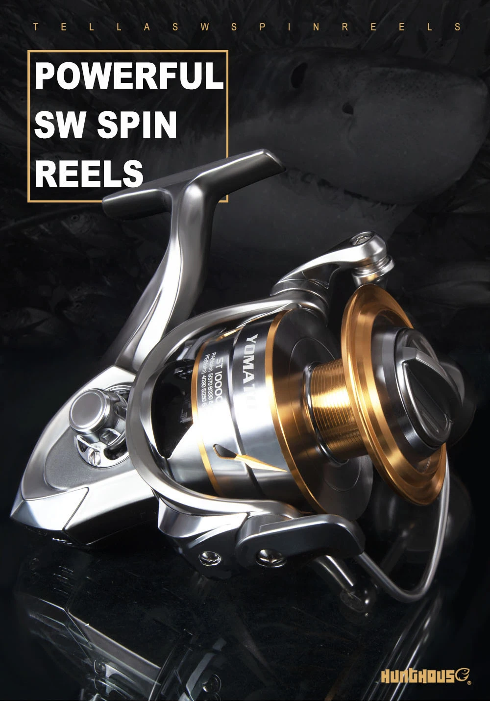 Molinete de Fiação Hunthouse Japão Pesca Saltist Lsw3000-lsw10000 4.9: 1 5.1: 10bb Liga 20kg Jigging Fiação Trolling Carretel Fez 12 saltist LSW3000-LSW10000 4.9: 1 5.1: 1 10bb