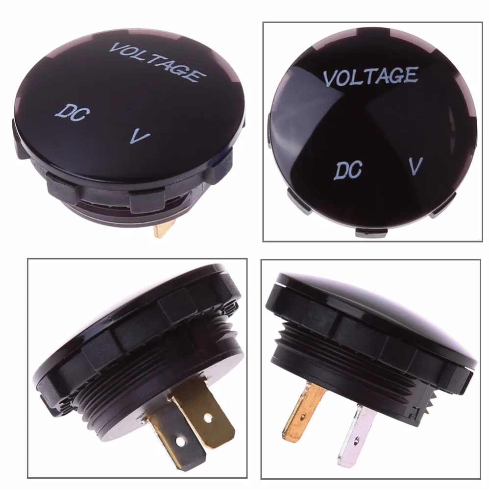 

VODOOL Car Digital Voltmeter Blue LED Digital Display 12V 24V Volt Meters Car Auto Voltage Monitor High Quality Car Styling