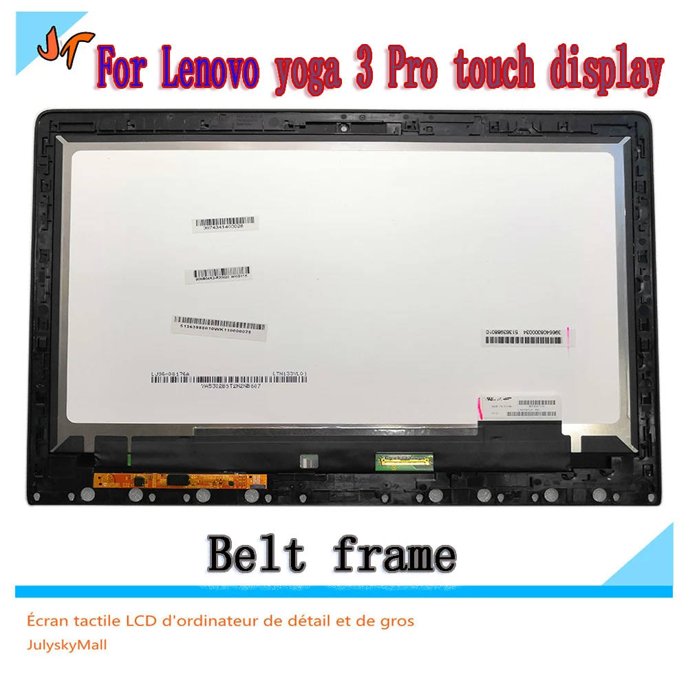 Для lenovo YOGA 3 Pro 1370 13,3 дюйма ЖК-экран ноутбука сенсорный экран Замена LTN133YL03-L01 40pin разрешение 3200X1800