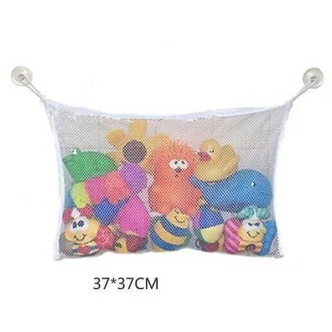 37X37CM Органайзер для детских игрушек для ванной с всасывающей сеткой, органайзер для хранения для маленьких детей, подвесной органайзер для игрушек - Цвет: 37X37CM