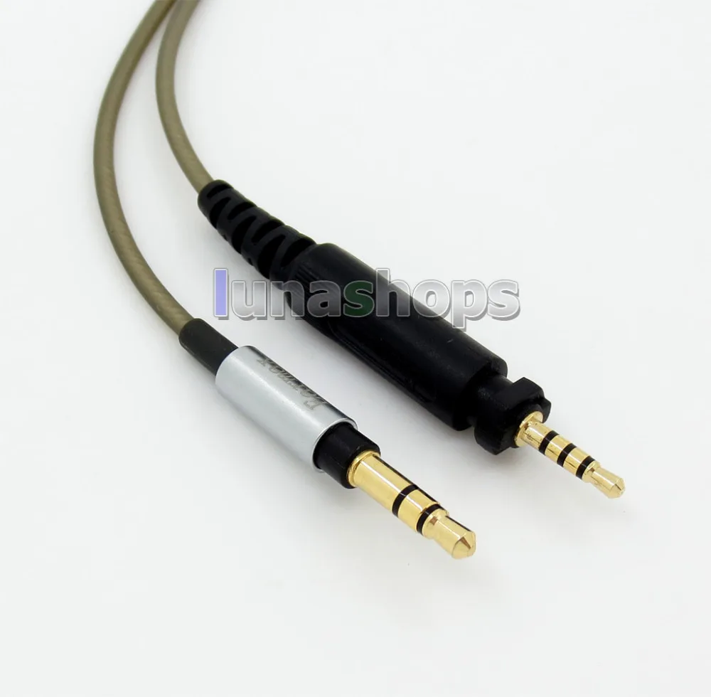 Обновление серебряный аудио кабель для наушников для Shure SRH840 SRH940 SRH440 SRH750DJ LN005692