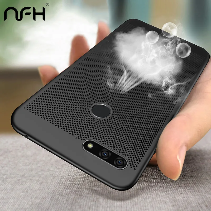 

Hollow Heat Dissipation Hard PC for Huawei On Honor 7A Pro DUA-L22 Phone Case for Huawei Y6 prime Y5 2018 Matte Cover Coque