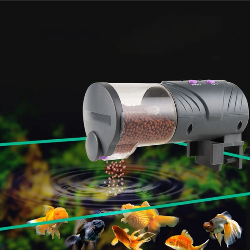 

Timely Intelligent Automatic Electric Fish Feeder Not Include Battery Operated Aquarium Household Fish Food Feeder