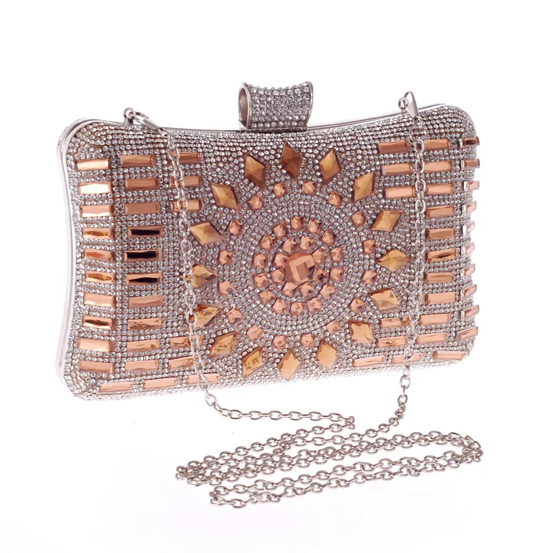 Clutches For Womens Evening Bags Purse Chain Dress Handbags Crystal Wedding