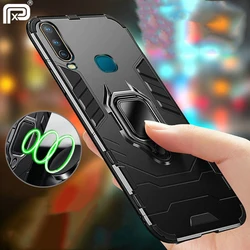 На Алиэкспресс купить чехол для смартфона for vivo y11 y12 y15 y17 2019 case ring holder armor bumper back cover for vivo u10 u3x y19 2019 phone case finger ring fundas
