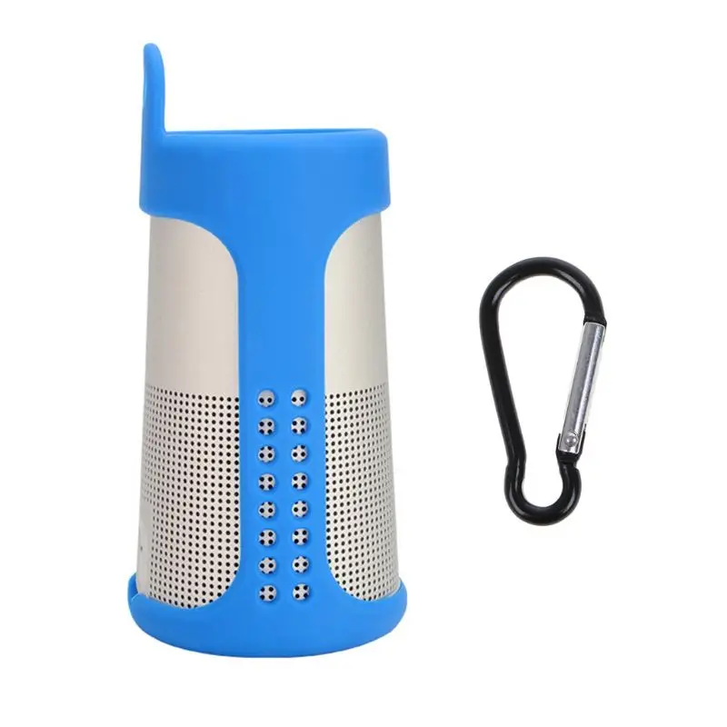 Портативный противоударный Противоскользящий мягкий силиконовый защитный мешок для хранения для Bose Soundlink Revolve беспроводной Bluetooth Speake - Цвет: Blue