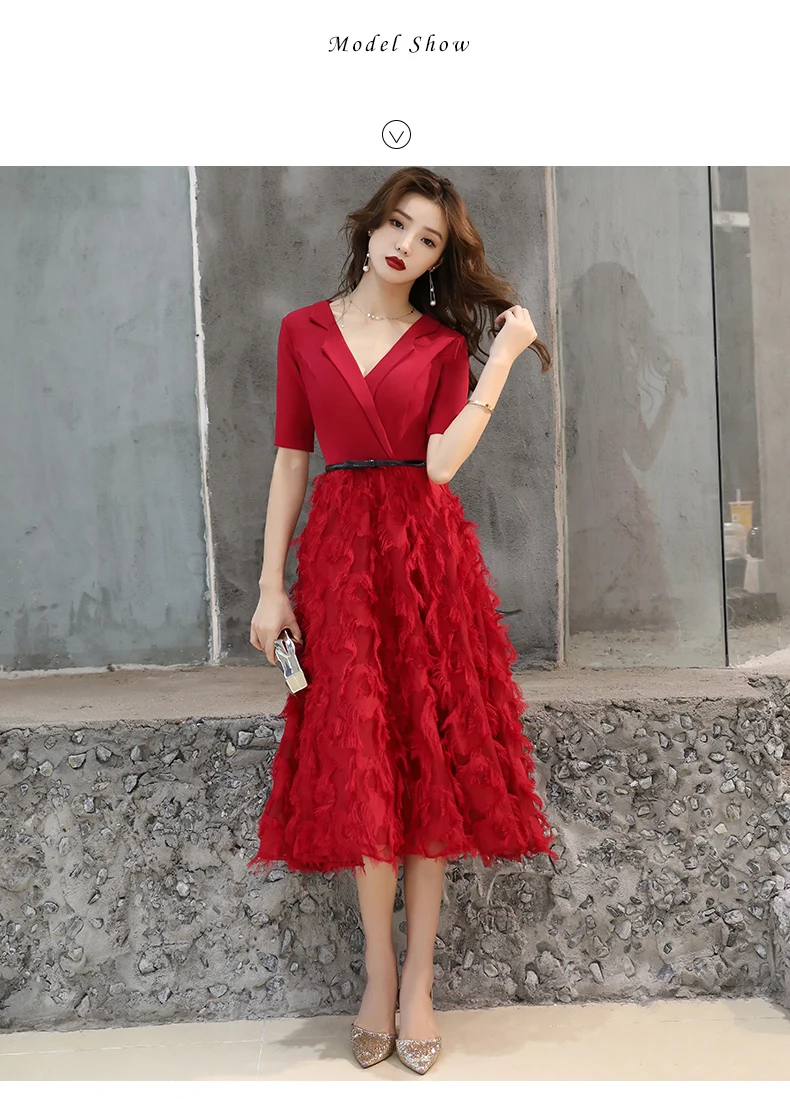 burgundy color formal dress