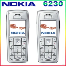 6230i 100% Оригинальный разблокирована Nokia 6230 6230i 850 мАч Поддержка русская клавиатура и арабский клавиатура мобильного телефона Бесплатная доставка