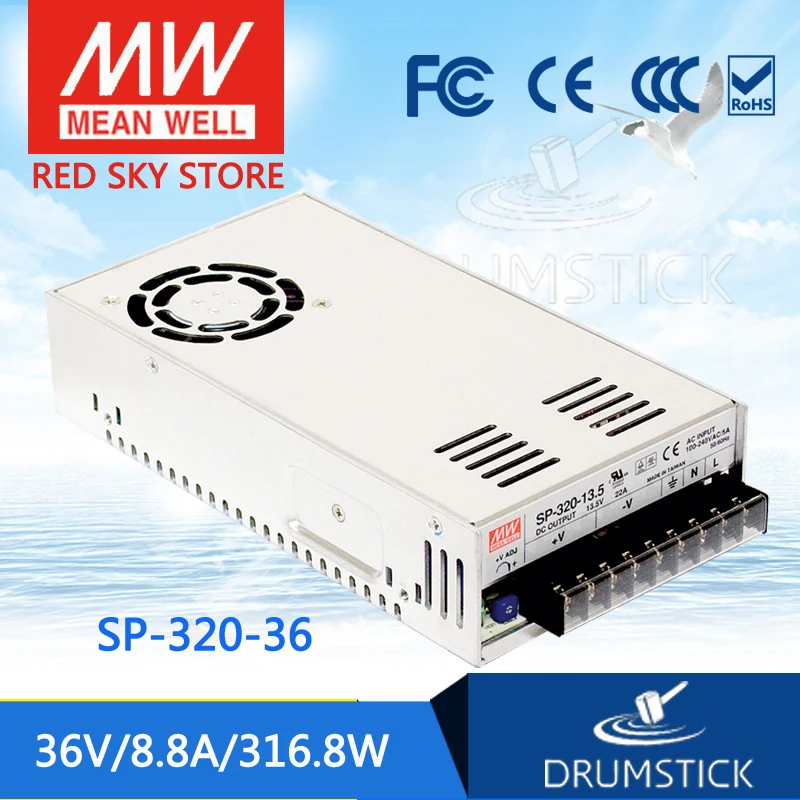 

MEAN WELL SP-320-36 36V 8.8A SP-320 36V 316.8W Single Output with PFC Function Power Supply
